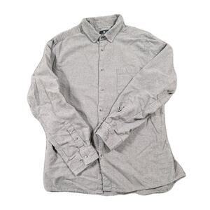 Vustra Flannel Shirt Mens XXL Grey Organic Cotton Sustainable Ethical Fair Trade